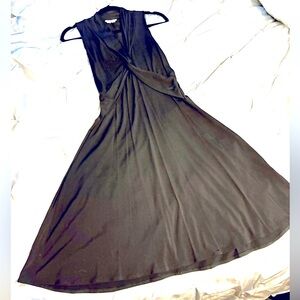 Knee Length Black Cocktail Dress